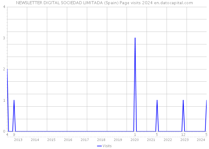 NEWSLETTER DIGITAL SOCIEDAD LIMITADA (Spain) Page visits 2024 