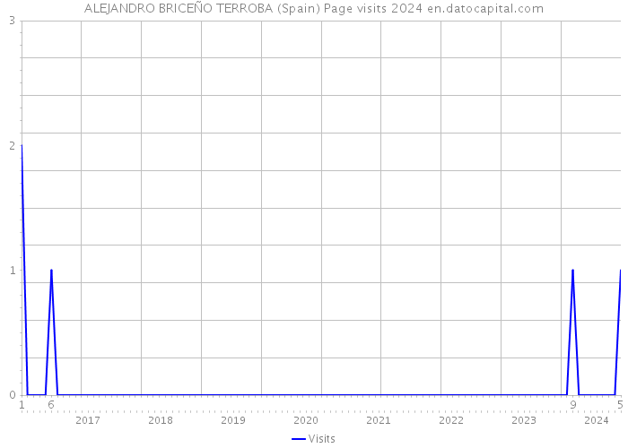 ALEJANDRO BRICEÑO TERROBA (Spain) Page visits 2024 