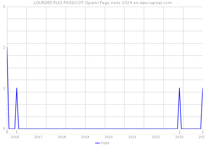 LOURDES RUIZ PASSICOT (Spain) Page visits 2024 