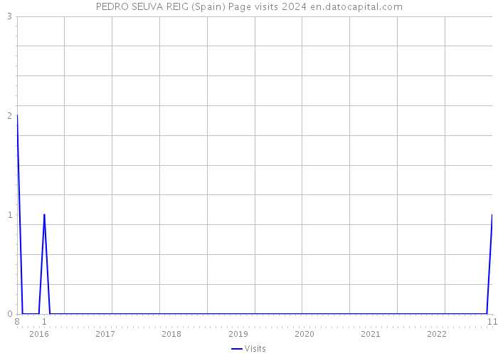 PEDRO SEUVA REIG (Spain) Page visits 2024 