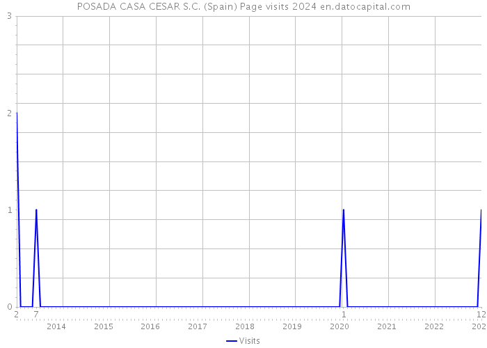 POSADA CASA CESAR S.C. (Spain) Page visits 2024 