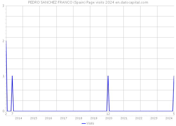 PEDRO SANCHEZ FRANCO (Spain) Page visits 2024 