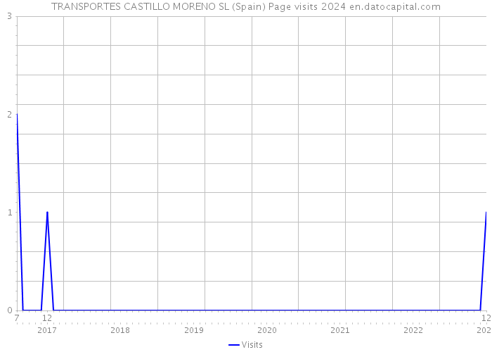 TRANSPORTES CASTILLO MORENO SL (Spain) Page visits 2024 