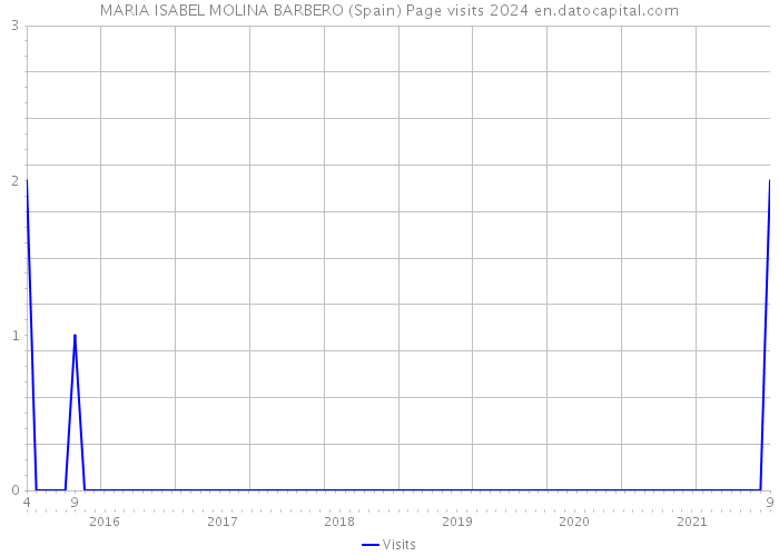 MARIA ISABEL MOLINA BARBERO (Spain) Page visits 2024 