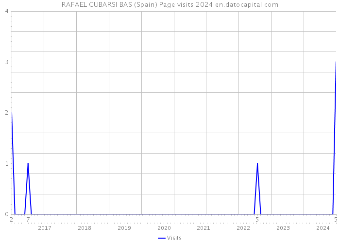 RAFAEL CUBARSI BAS (Spain) Page visits 2024 