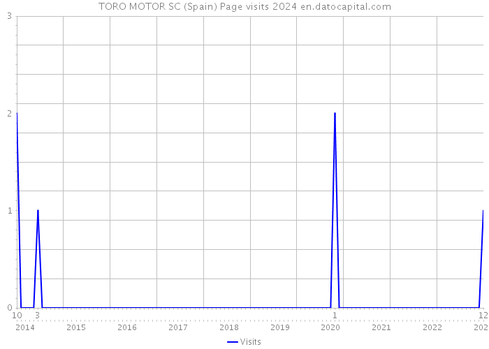 TORO MOTOR SC (Spain) Page visits 2024 