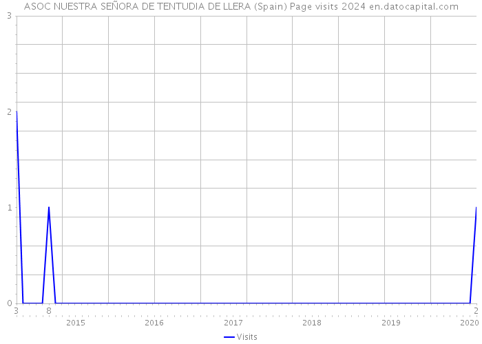 ASOC NUESTRA SEÑORA DE TENTUDIA DE LLERA (Spain) Page visits 2024 