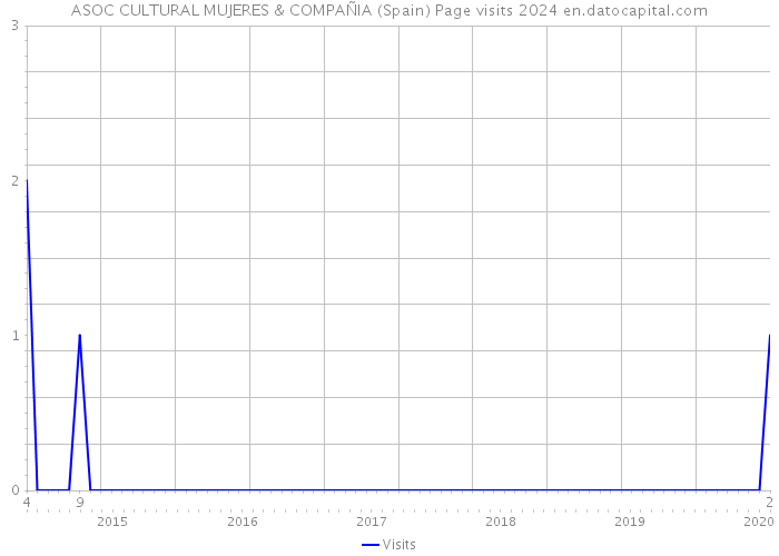 ASOC CULTURAL MUJERES & COMPAÑIA (Spain) Page visits 2024 