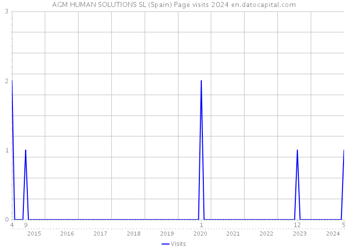 AGM HUMAN SOLUTIONS SL (Spain) Page visits 2024 