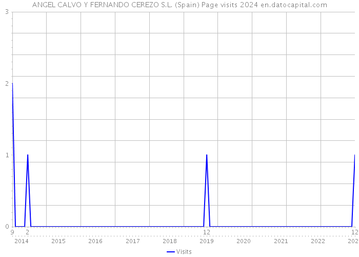 ANGEL CALVO Y FERNANDO CEREZO S.L. (Spain) Page visits 2024 