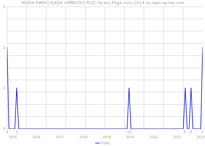 MARIA INMACULADA AMBROSIO RUIZ (Spain) Page visits 2024 