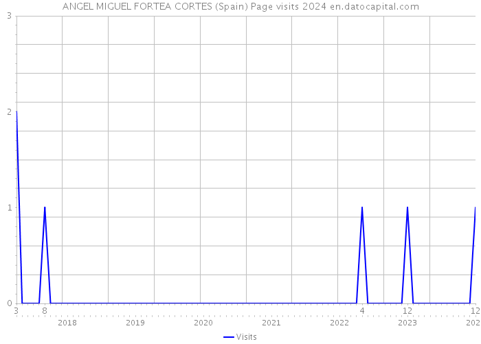 ANGEL MIGUEL FORTEA CORTES (Spain) Page visits 2024 
