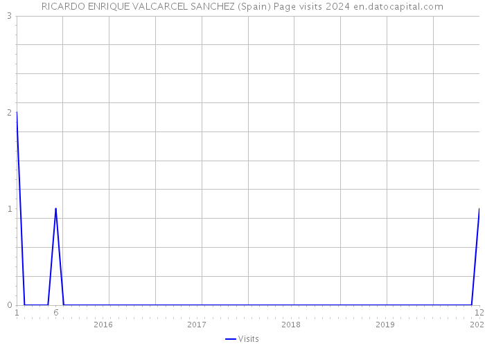 RICARDO ENRIQUE VALCARCEL SANCHEZ (Spain) Page visits 2024 
