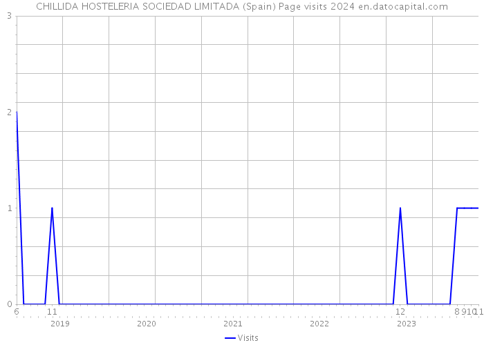 CHILLIDA HOSTELERIA SOCIEDAD LIMITADA (Spain) Page visits 2024 