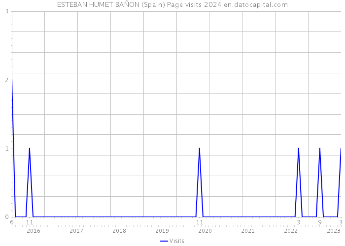 ESTEBAN HUMET BAÑON (Spain) Page visits 2024 
