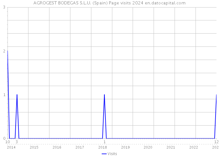 AGROGEST BODEGAS S.L.U. (Spain) Page visits 2024 