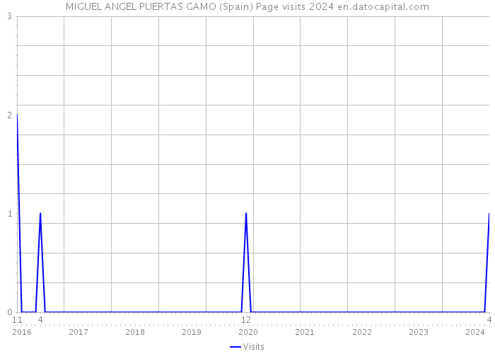 MIGUEL ANGEL PUERTAS GAMO (Spain) Page visits 2024 