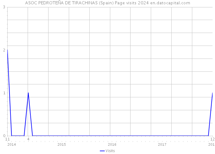 ASOC PEDROTEÑA DE TIRACHINAS (Spain) Page visits 2024 