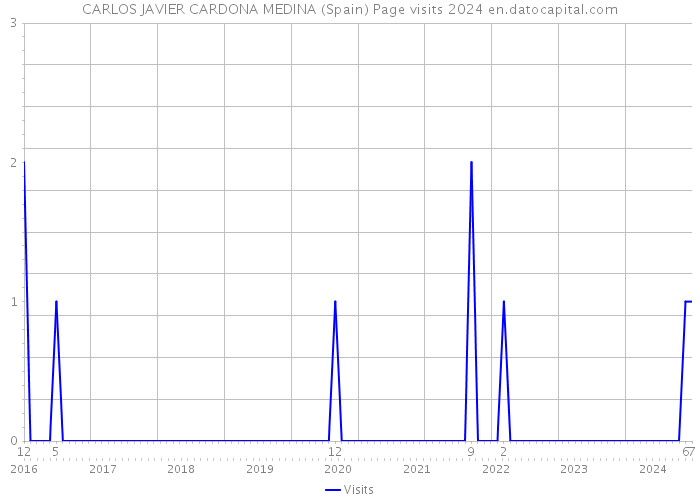 CARLOS JAVIER CARDONA MEDINA (Spain) Page visits 2024 