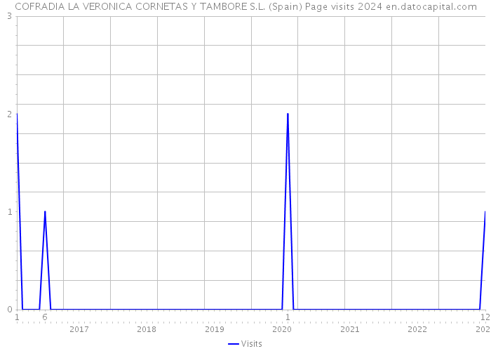 COFRADIA LA VERONICA CORNETAS Y TAMBORE S.L. (Spain) Page visits 2024 