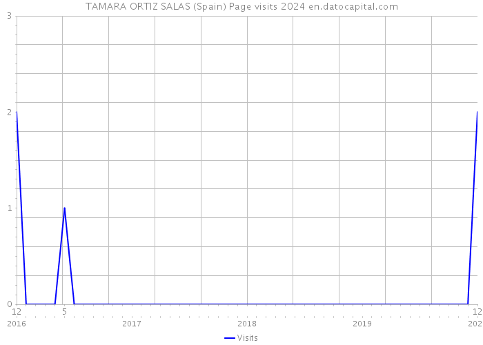 TAMARA ORTIZ SALAS (Spain) Page visits 2024 