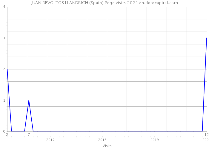 JUAN REVOLTOS LLANDRICH (Spain) Page visits 2024 
