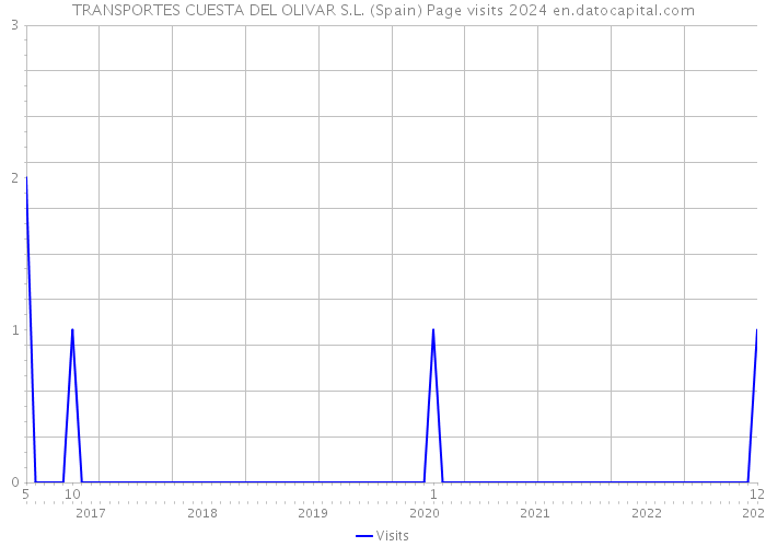 TRANSPORTES CUESTA DEL OLIVAR S.L. (Spain) Page visits 2024 