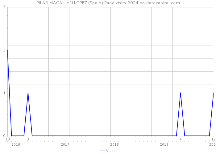 PILAR MAGALLAN LOPEZ (Spain) Page visits 2024 