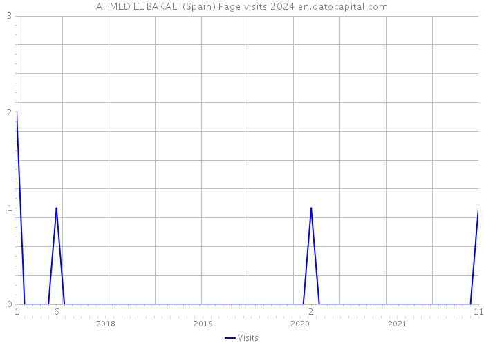 AHMED EL BAKALI (Spain) Page visits 2024 