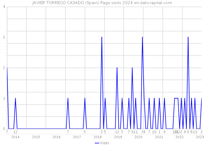 JAVIER TORREGO CASADO (Spain) Page visits 2024 
