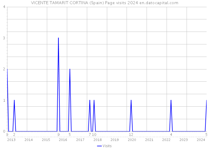 VICENTE TAMARIT CORTINA (Spain) Page visits 2024 