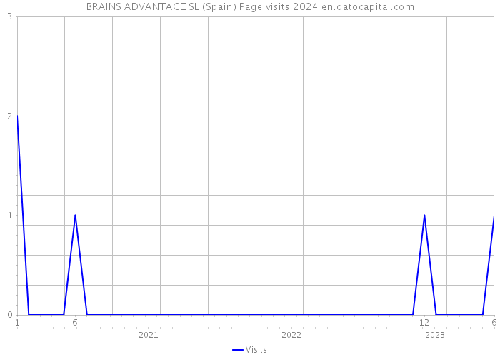 BRAINS ADVANTAGE SL (Spain) Page visits 2024 