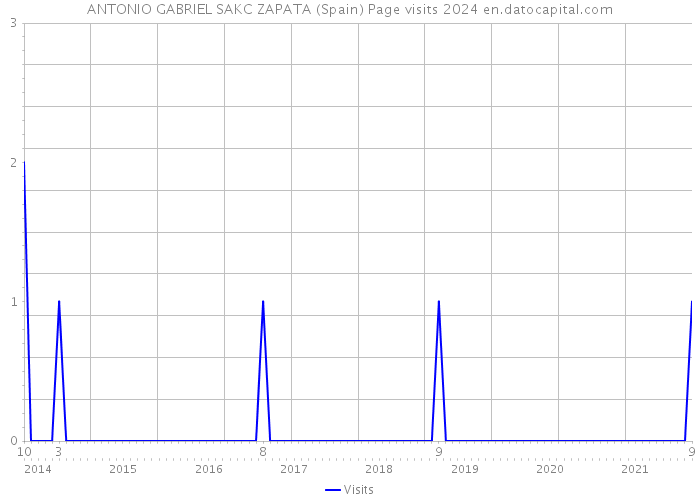 ANTONIO GABRIEL SAKC ZAPATA (Spain) Page visits 2024 