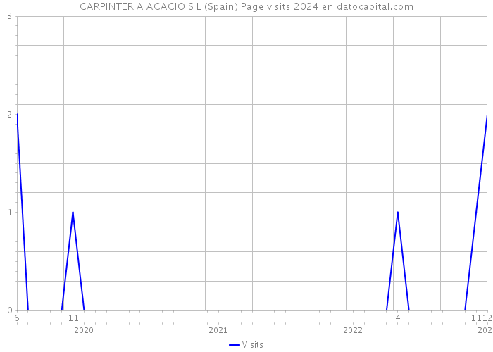 CARPINTERIA ACACIO S L (Spain) Page visits 2024 