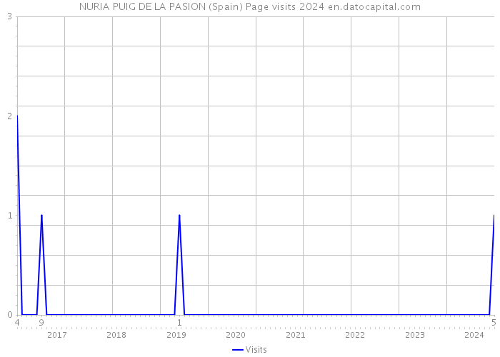 NURIA PUIG DE LA PASION (Spain) Page visits 2024 