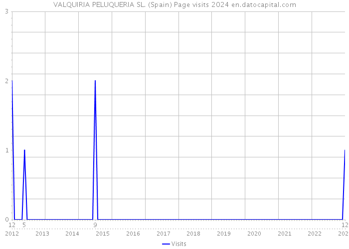 VALQUIRIA PELUQUERIA SL. (Spain) Page visits 2024 