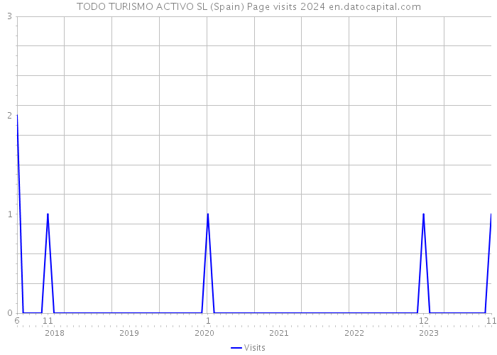 TODO TURISMO ACTIVO SL (Spain) Page visits 2024 