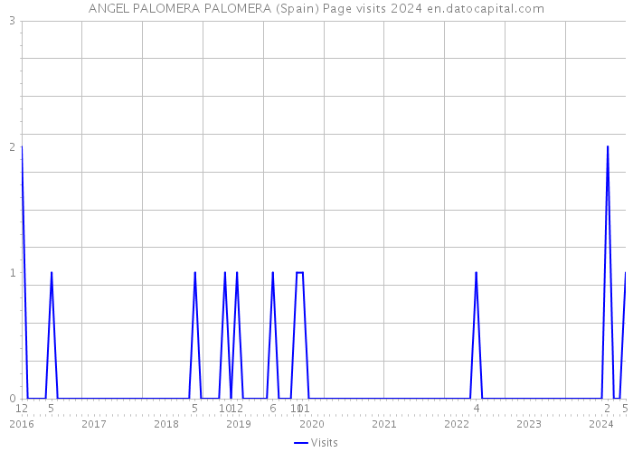 ANGEL PALOMERA PALOMERA (Spain) Page visits 2024 