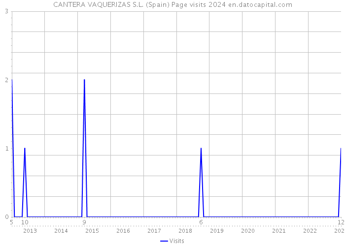 CANTERA VAQUERIZAS S.L. (Spain) Page visits 2024 