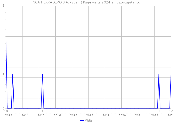 FINCA HERRADERO S.A. (Spain) Page visits 2024 