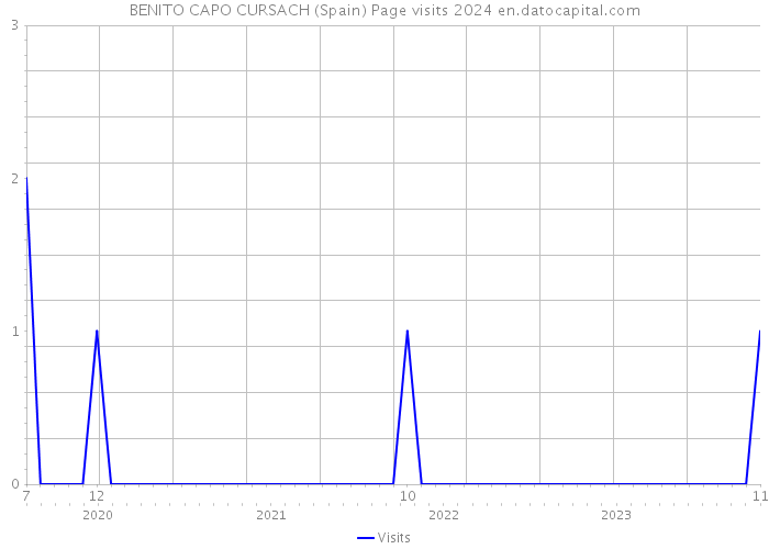 BENITO CAPO CURSACH (Spain) Page visits 2024 