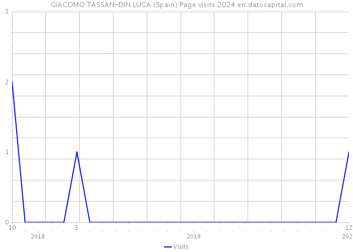 GIACOMO TASSAN-DIN LUCA (Spain) Page visits 2024 