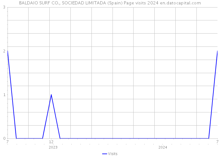 BALDAIO SURF CO., SOCIEDAD LIMITADA (Spain) Page visits 2024 