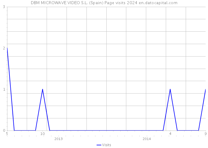 DBM MICROWAVE VIDEO S.L. (Spain) Page visits 2024 