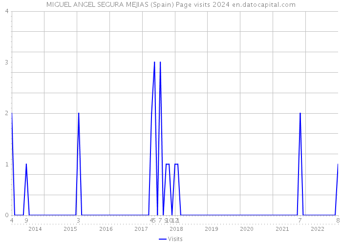 MIGUEL ANGEL SEGURA MEJIAS (Spain) Page visits 2024 