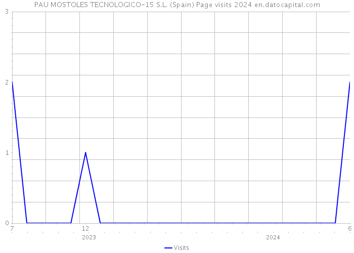 PAU MOSTOLES TECNOLOGICO-15 S.L. (Spain) Page visits 2024 