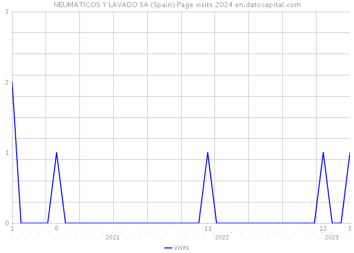 NEUMATICOS Y LAVADO SA (Spain) Page visits 2024 