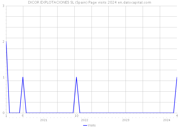 DICOR EXPLOTACIONES SL (Spain) Page visits 2024 