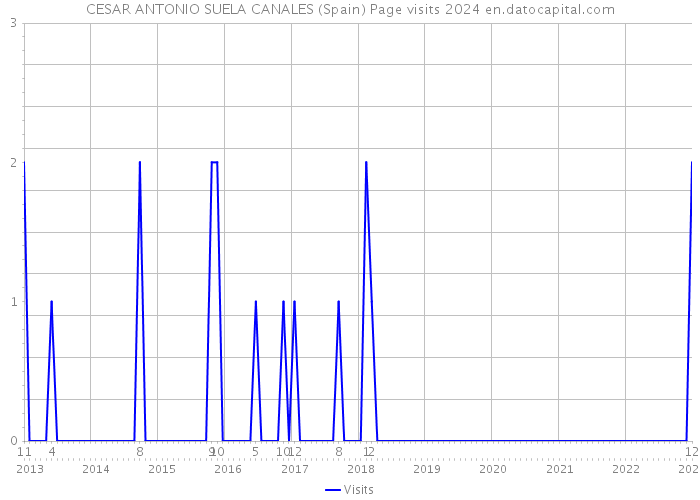 CESAR ANTONIO SUELA CANALES (Spain) Page visits 2024 