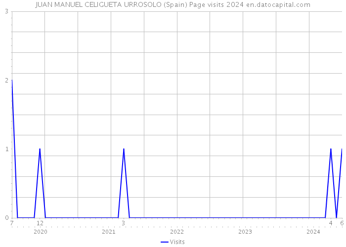 JUAN MANUEL CELIGUETA URROSOLO (Spain) Page visits 2024 